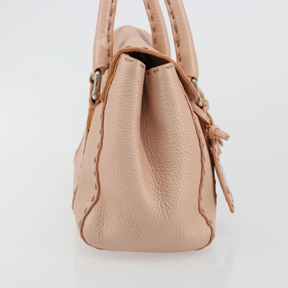 Fendi Selleria Pink Leather Hand Bag