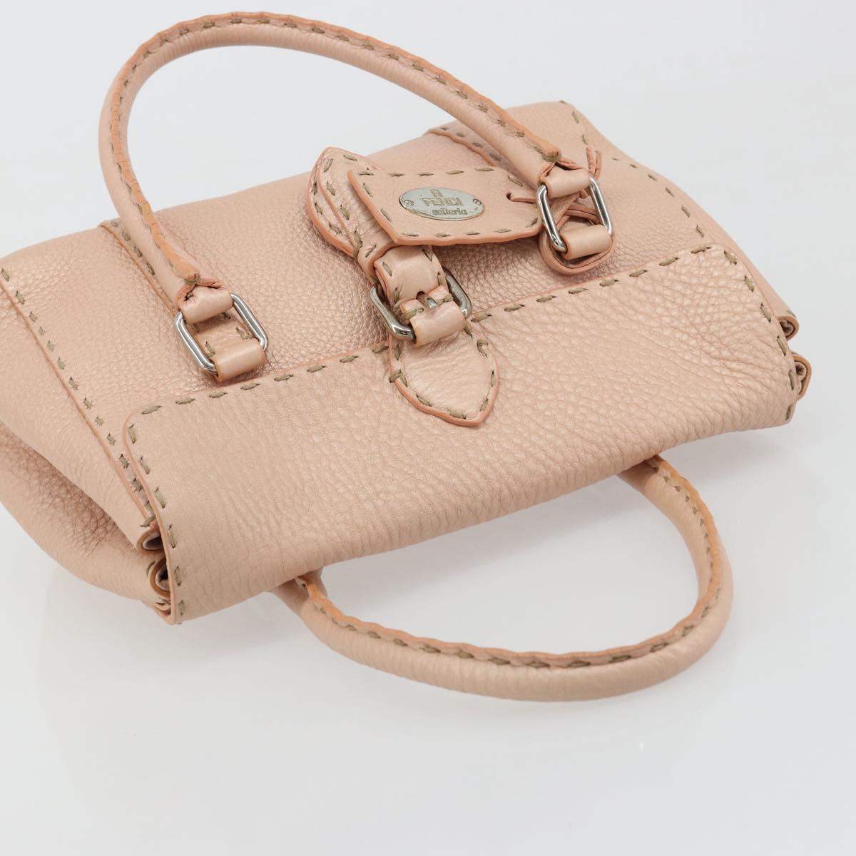 Fendi Selleria Pink Leather Hand Bag
