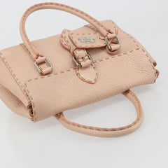 Fendi Selleria Pink Leather Hand Bag