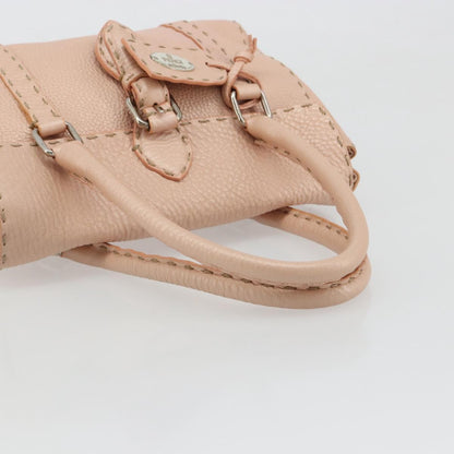 Fendi Selleria Pink Leather Hand Bag
