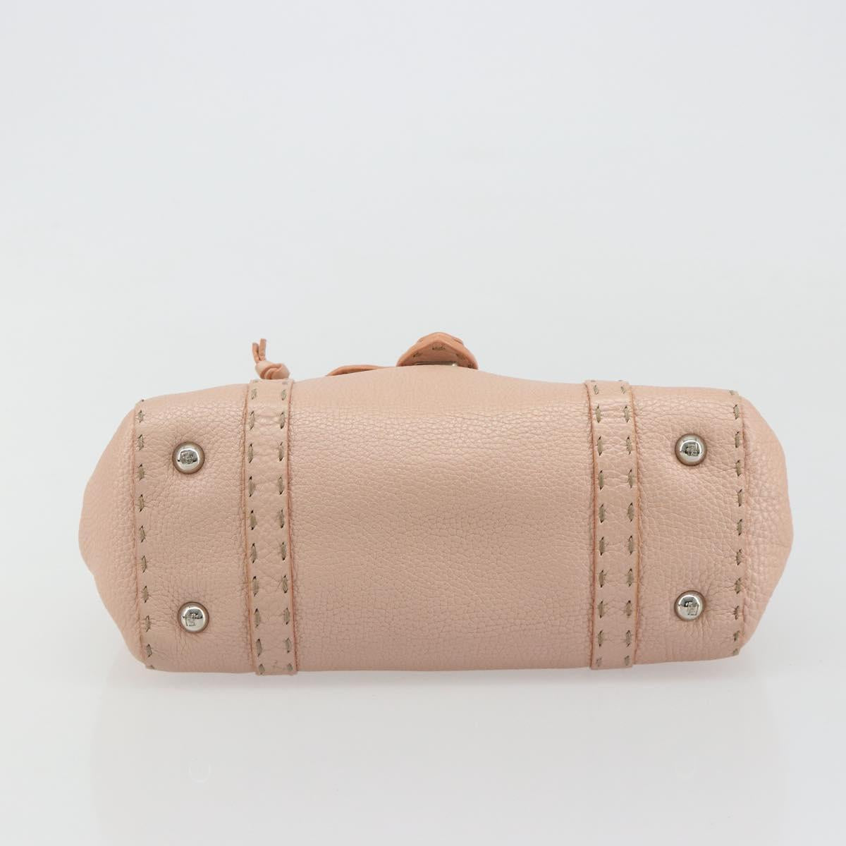 Fendi Selleria Pink Leather Hand Bag