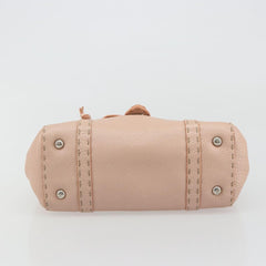 Fendi Selleria Pink Leather Hand Bag