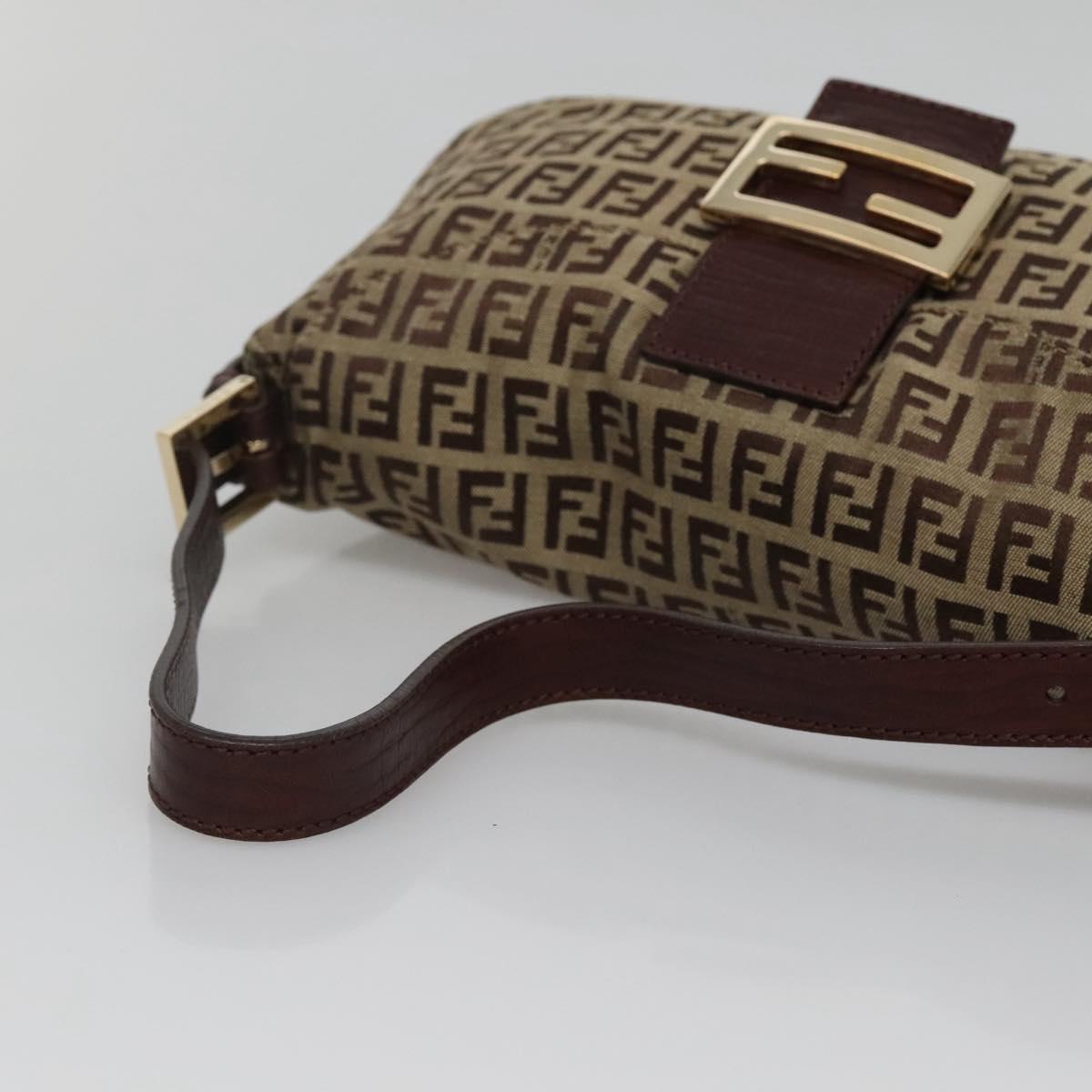 Fendi Zucchino Canvas Mamma Baguette Shoulder Bag (comes with duster)