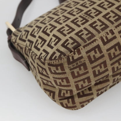 Fendi Zucchino Canvas Mamma Baguette Shoulder Bag (comes with duster)