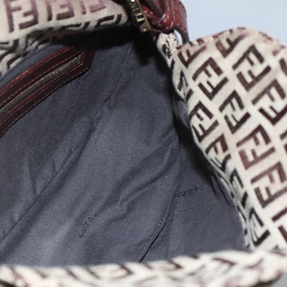 Fendi Zucchino Canvas Mamma Baguette Shoulder Bag (comes with duster)