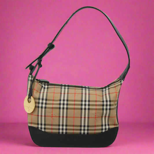 Burberry Nova Check Hand Bag Black