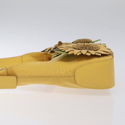 Salvatore Ferragamo Shoulder Bag Canvas Yellow