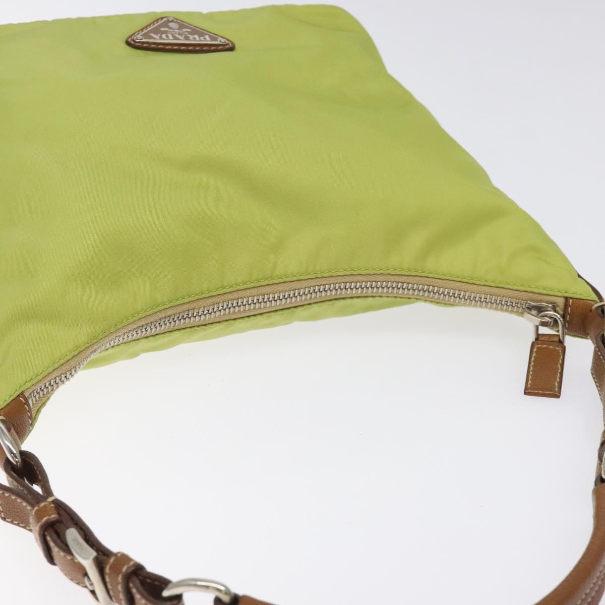 Prada Light Green Nylon Shoulder Bag