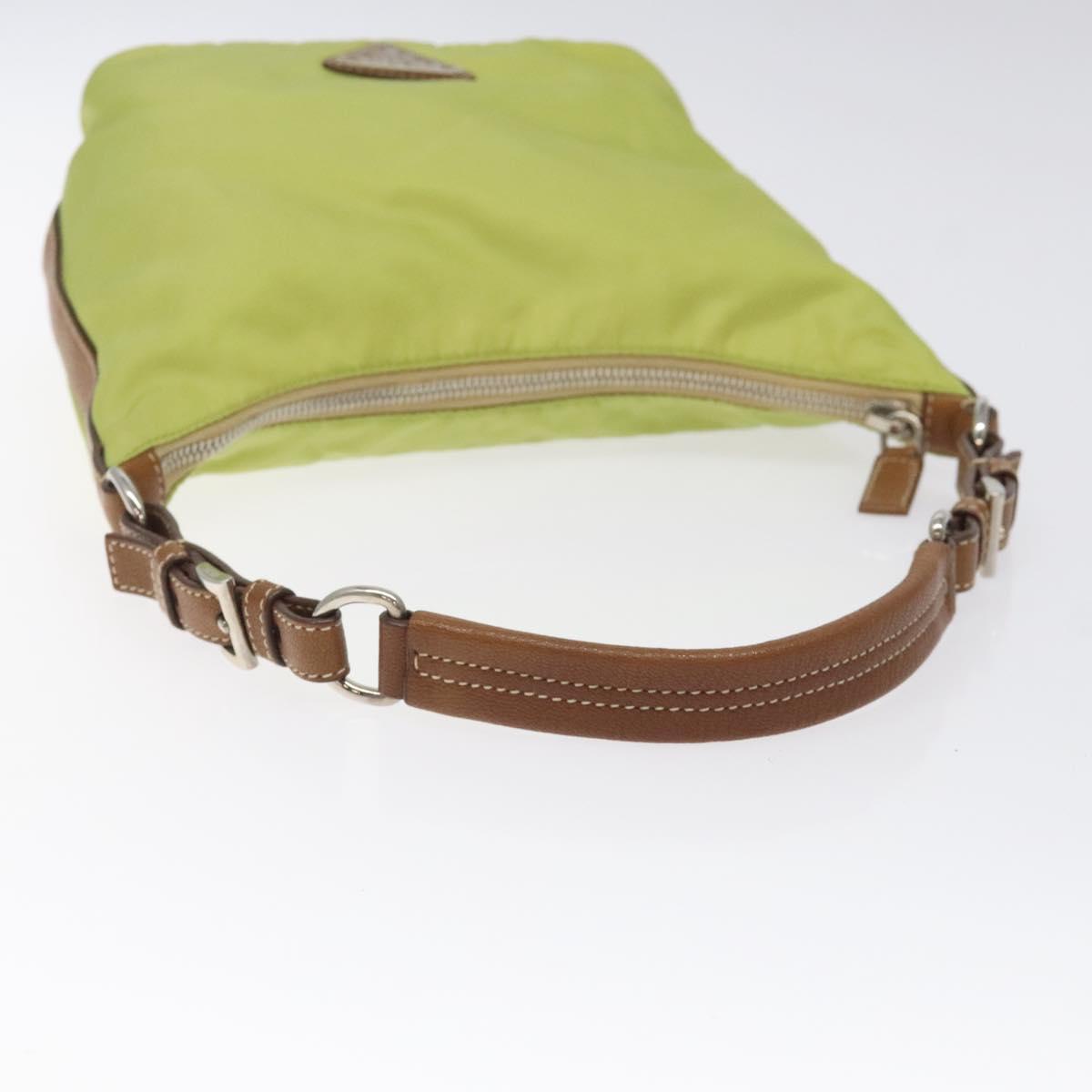 Prada Light Green Nylon Shoulder Bag