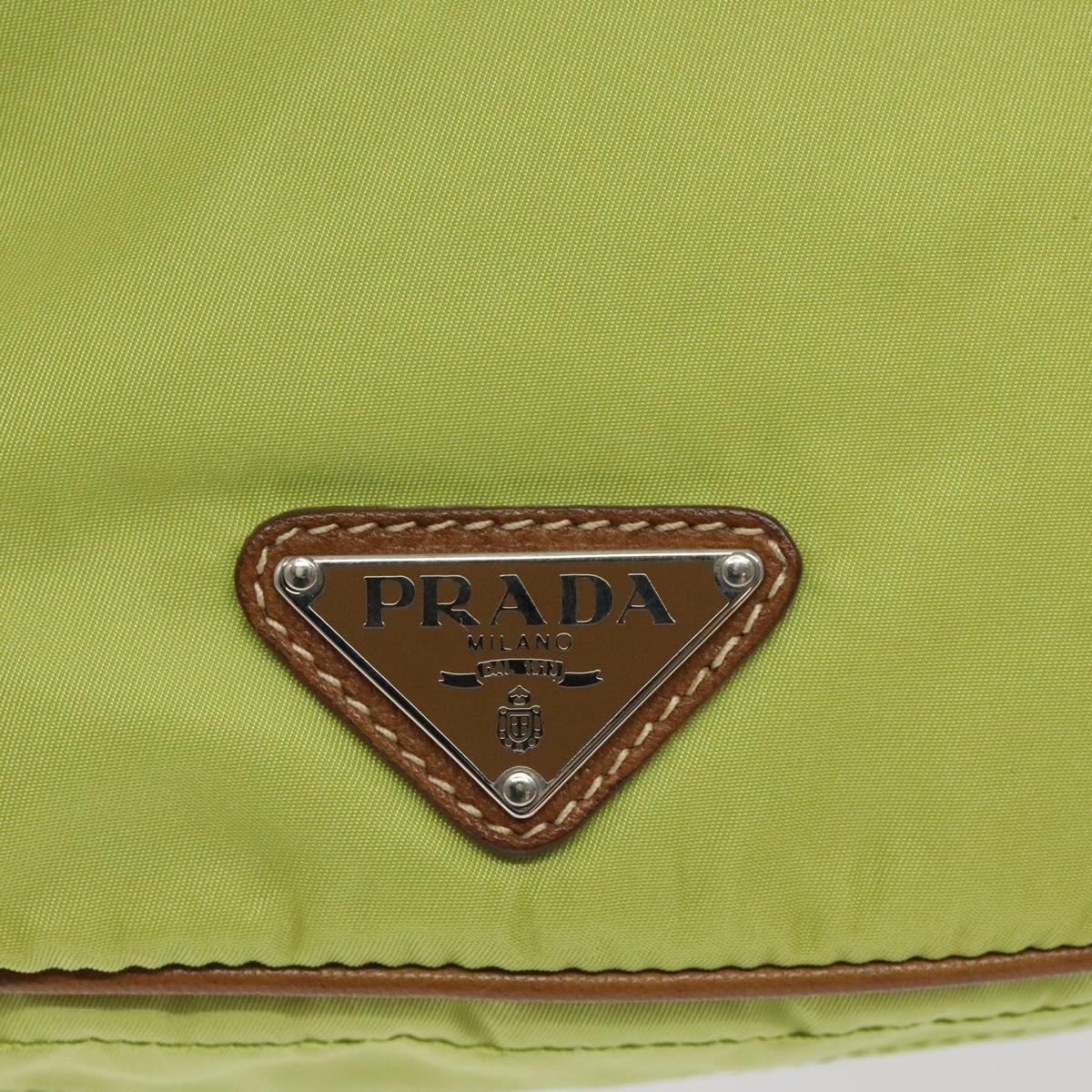 Prada Light Green Nylon Shoulder Bag