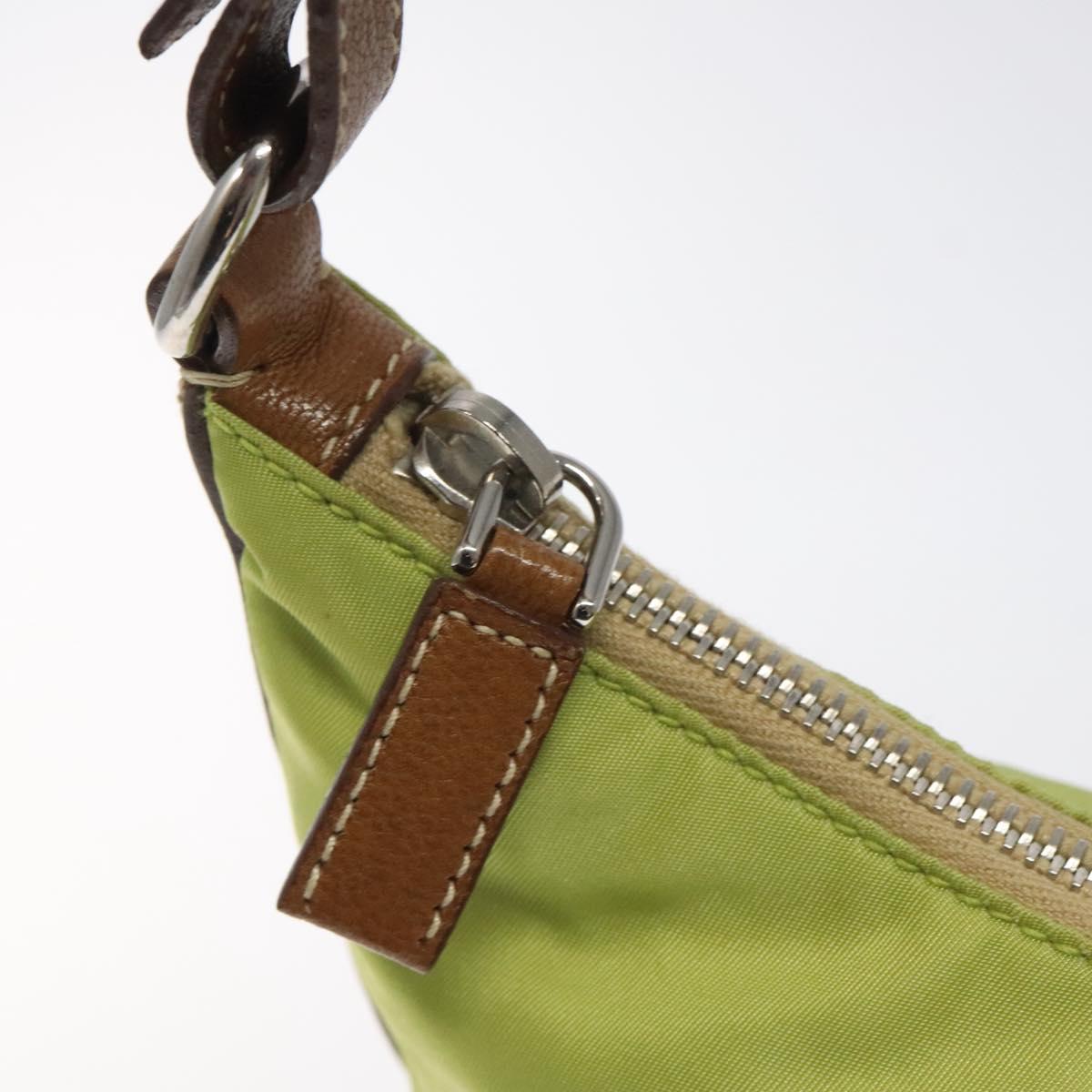 Prada Light Green Nylon Shoulder Bag