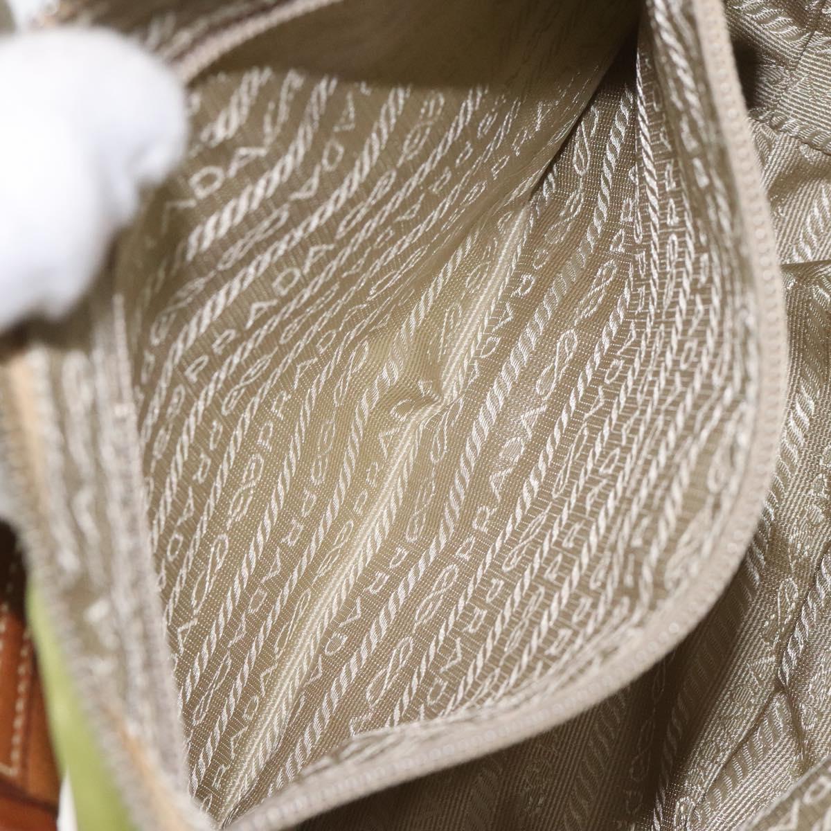 Prada Light Green Nylon Shoulder Bag