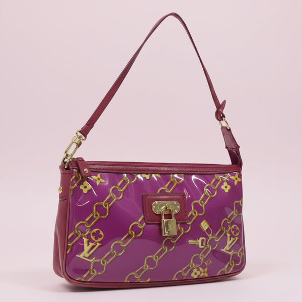 Louis Vuitton Monogram Charm Pochette Fuchsia