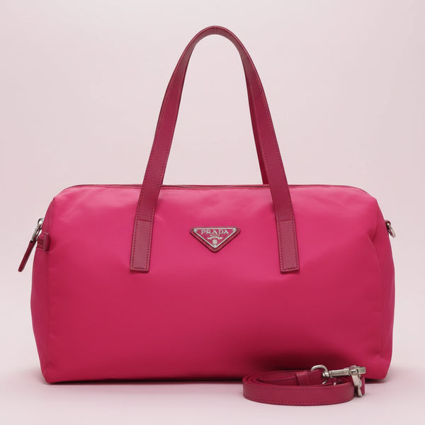 Prada Pink Nylon Tote Bag