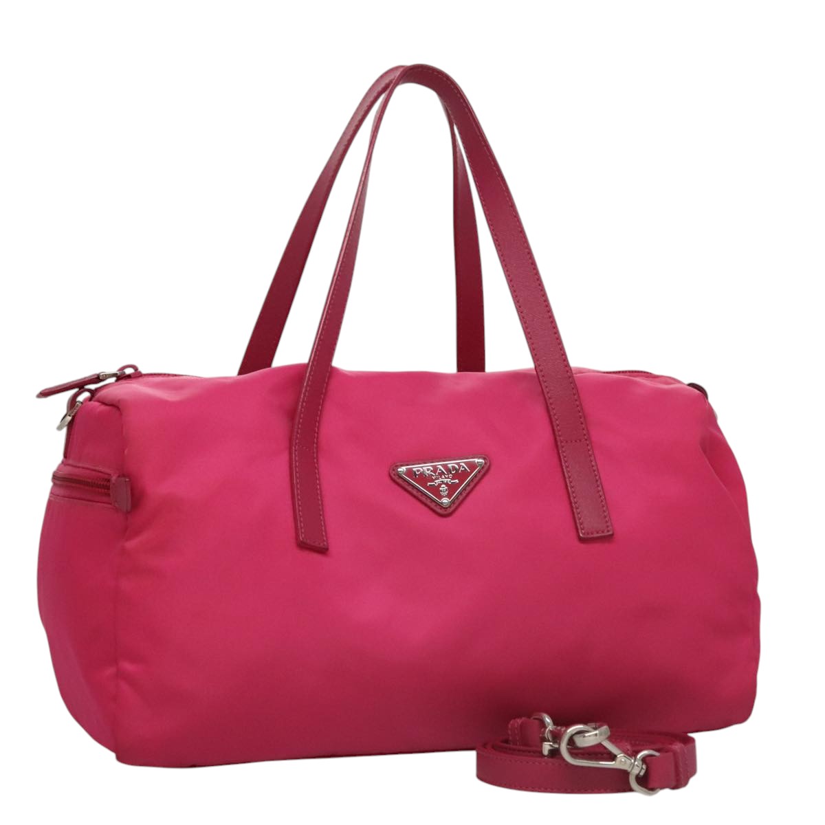 Prada Pink Nylon Tote Bag