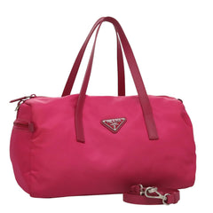 Prada Pink Nylon Tote Bag