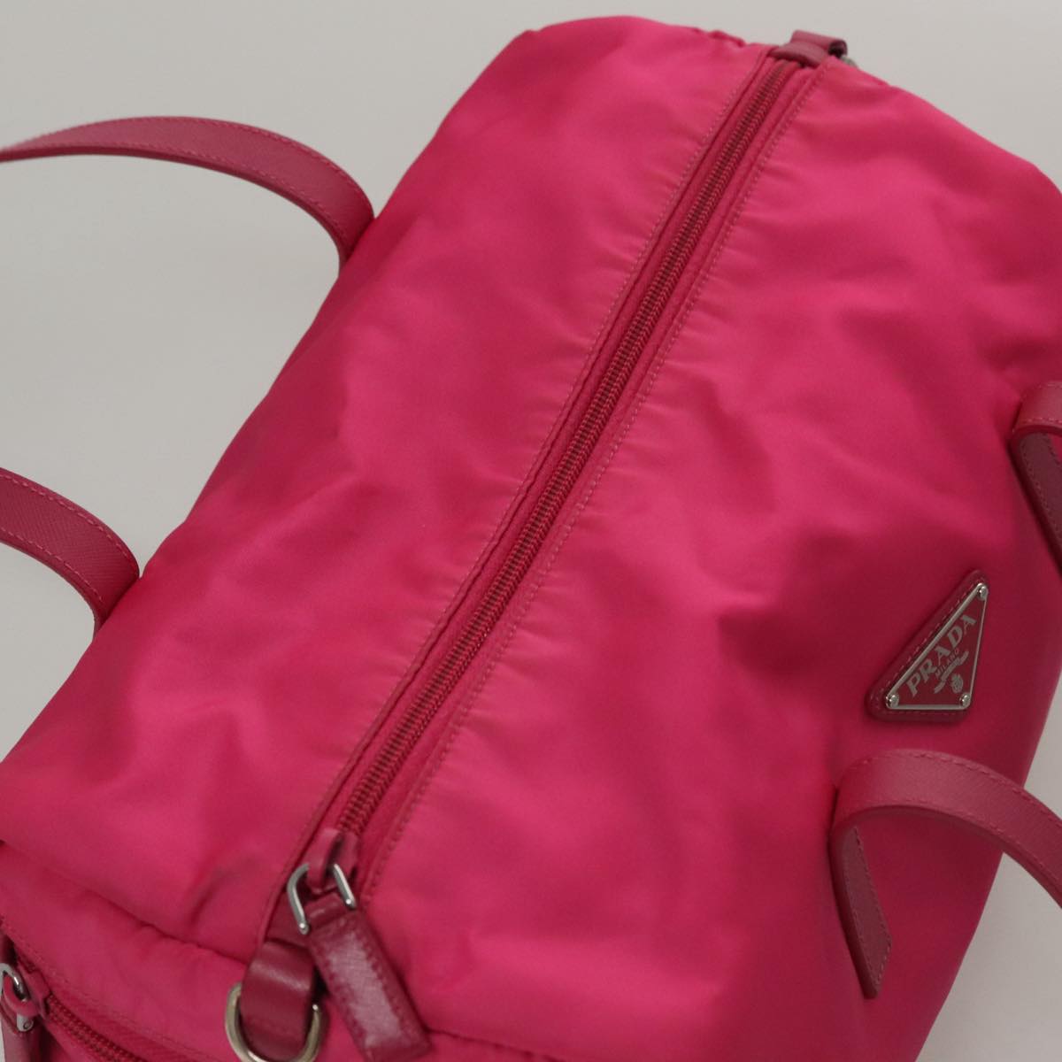 Prada Pink Nylon Tote Bag