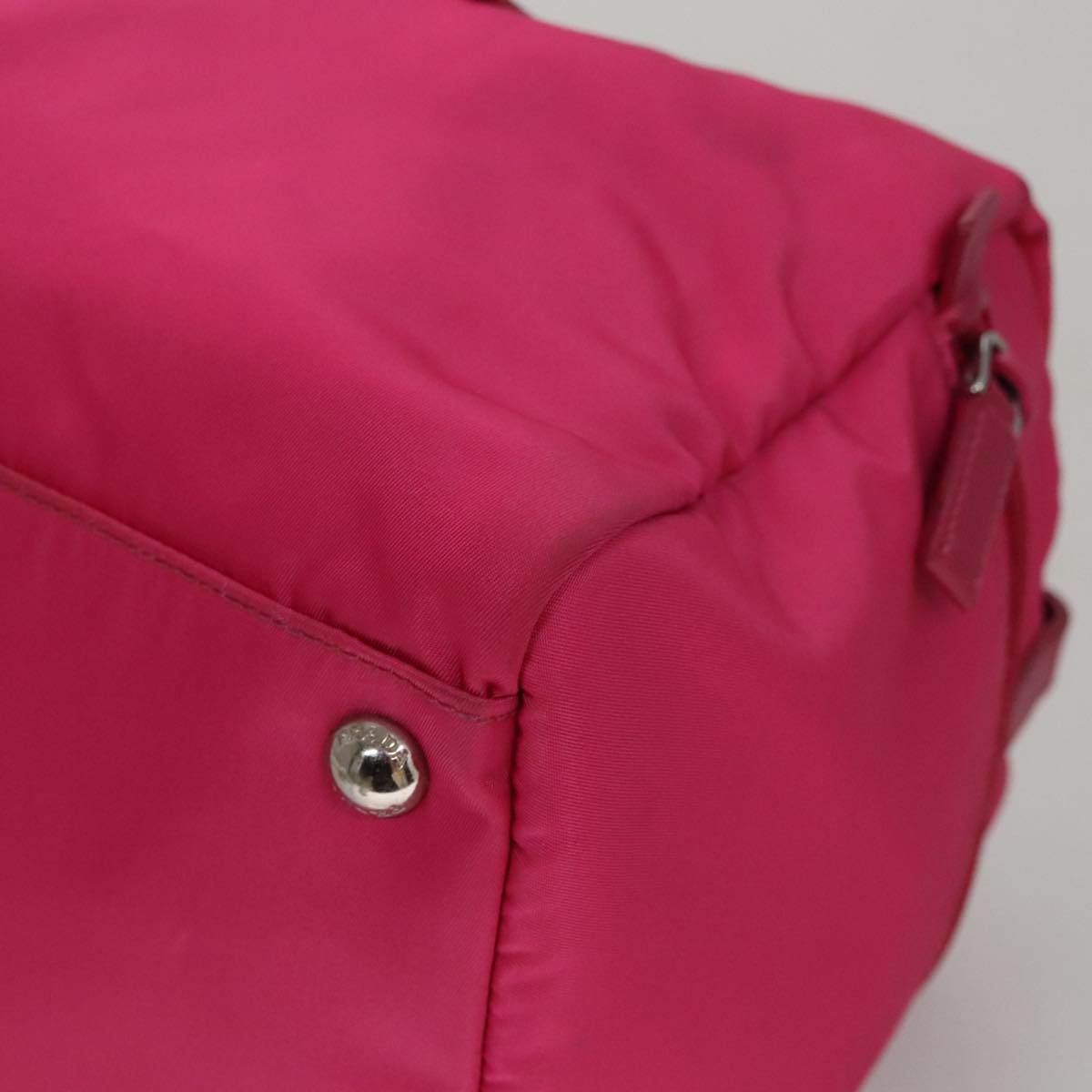Prada Pink Nylon Tote Bag