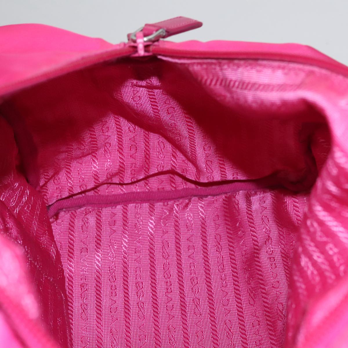 Prada Pink Nylon Tote Bag