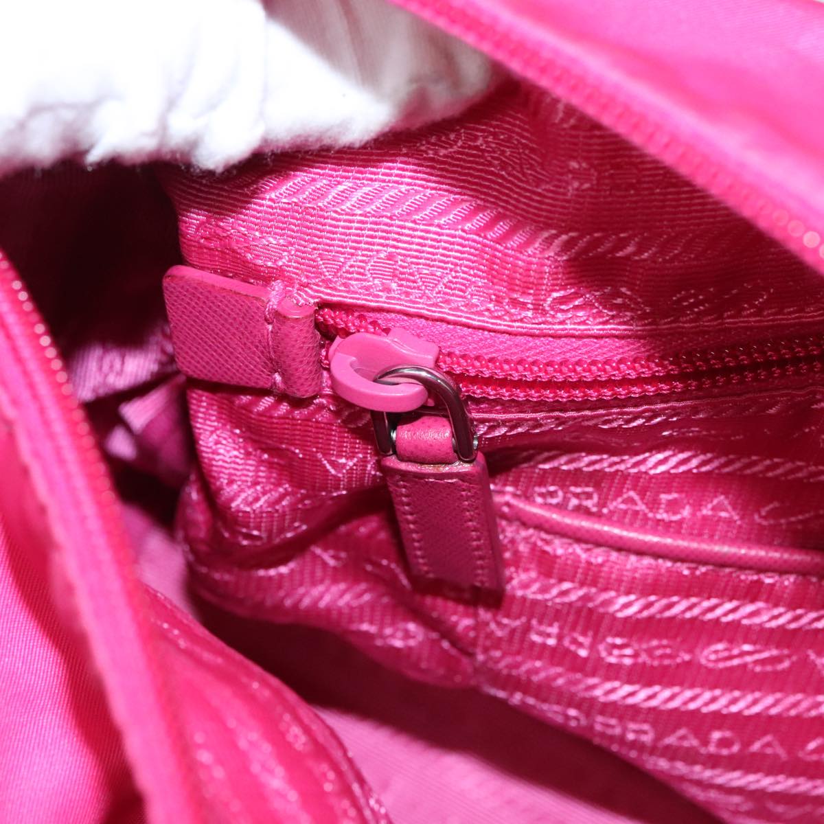 Prada Pink Nylon Tote Bag