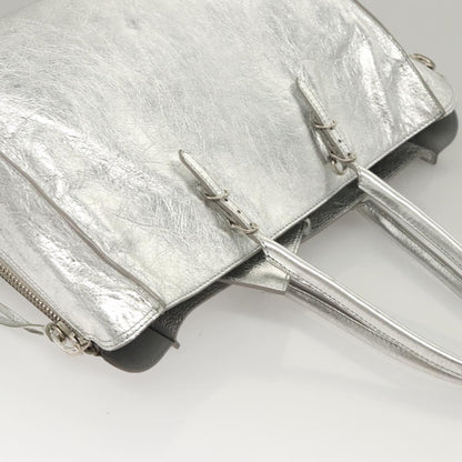 Balenciaga Tote Leather Silver