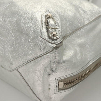 Balenciaga Tote Leather Silver