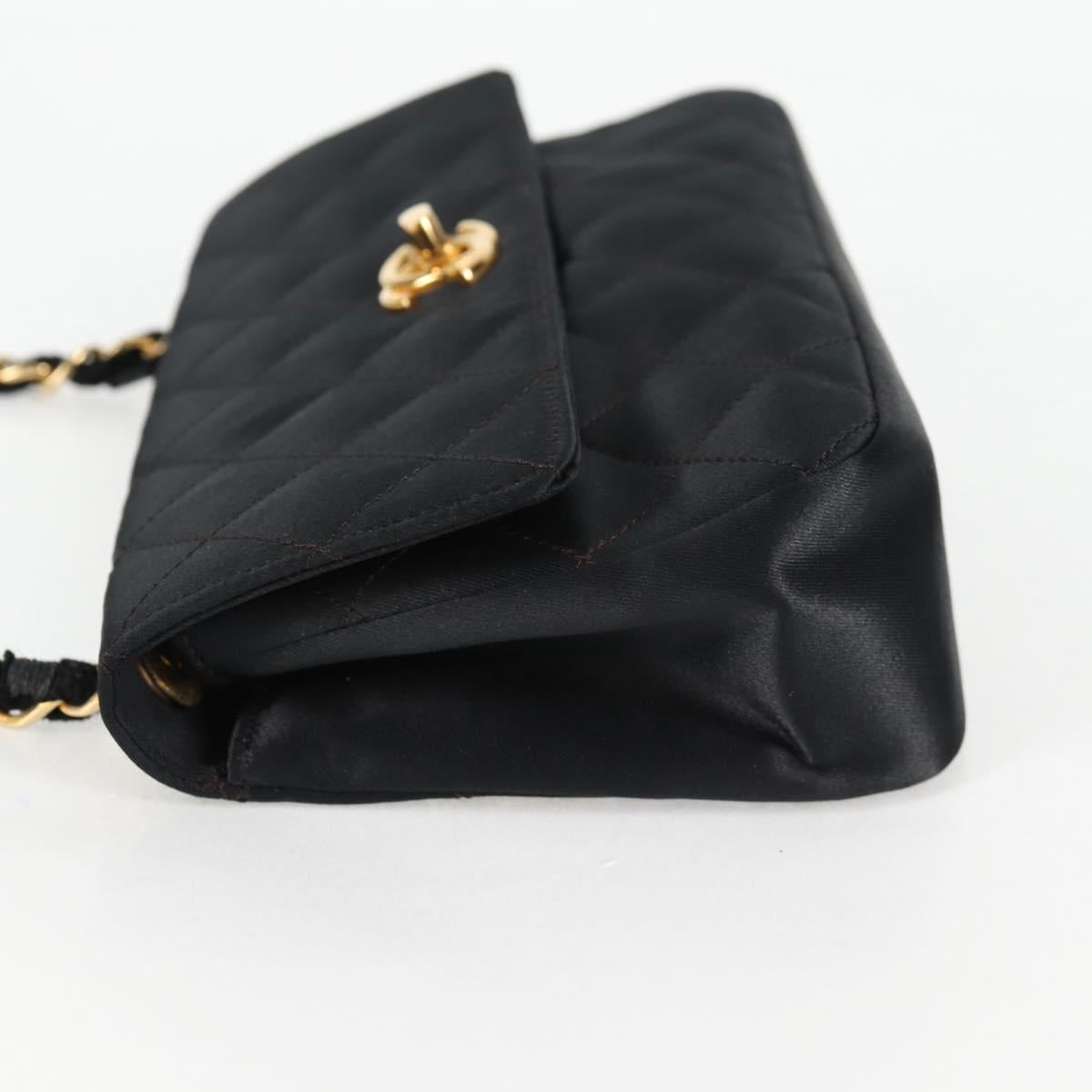 Chanel Mini Matelasse Satin Black