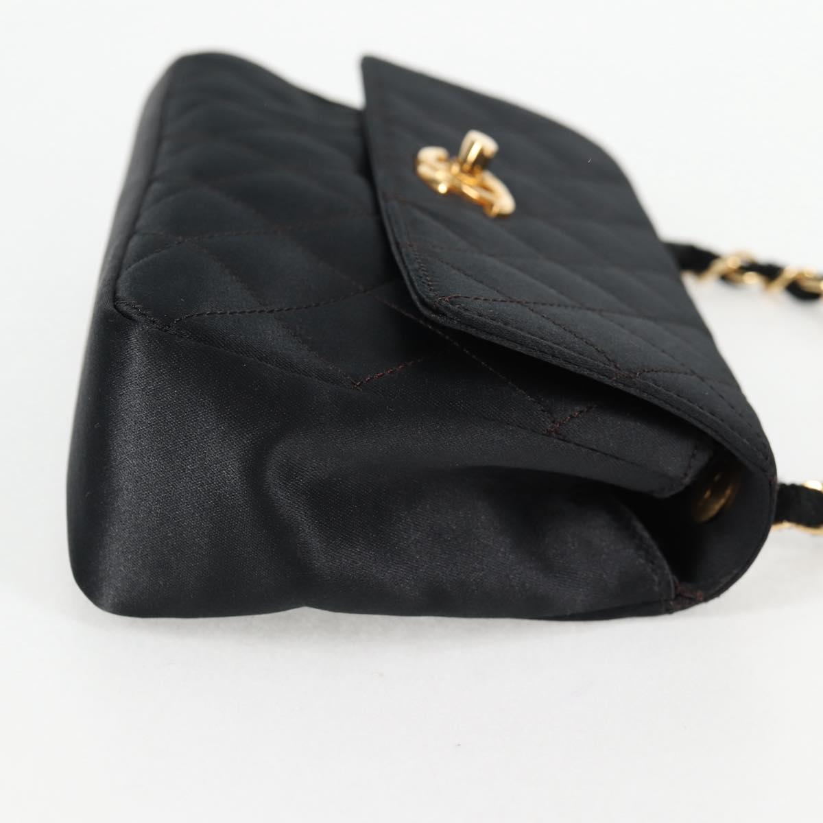 Chanel Mini Matelasse Satin Black