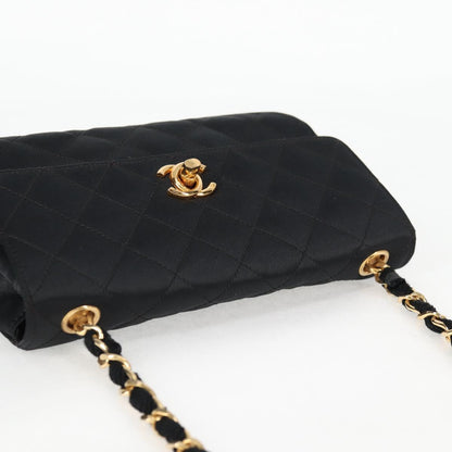 Chanel Mini Matelasse Satin Black