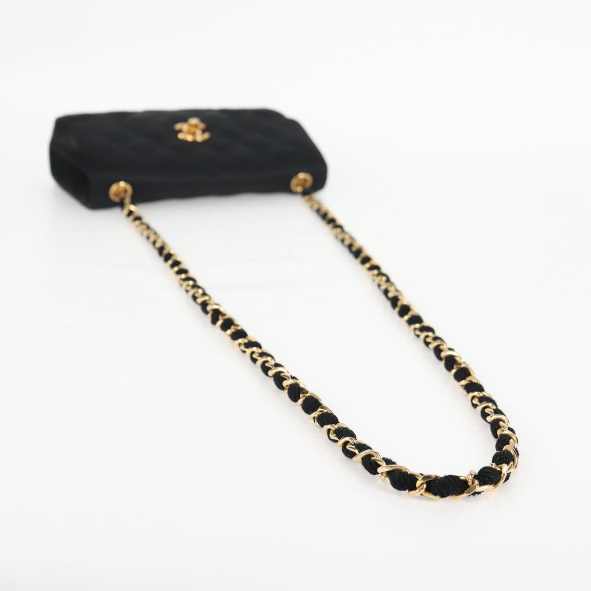 Chanel Mini Matelasse Satin Black
