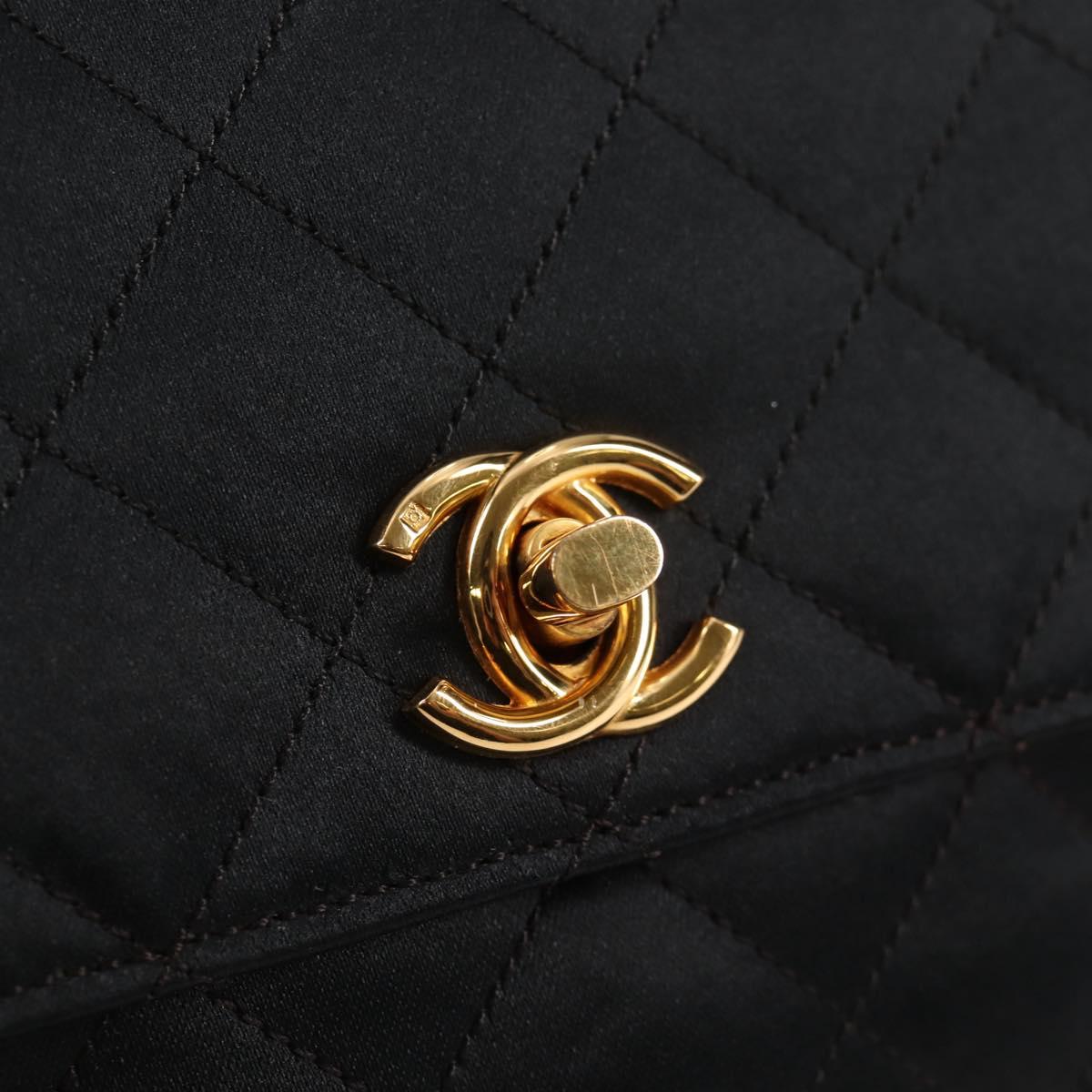 Chanel Mini Matelasse Satin Black