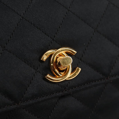 Chanel Mini Matelasse Satin Black