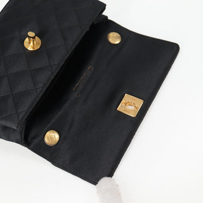 Chanel Mini Matelasse Satin Black