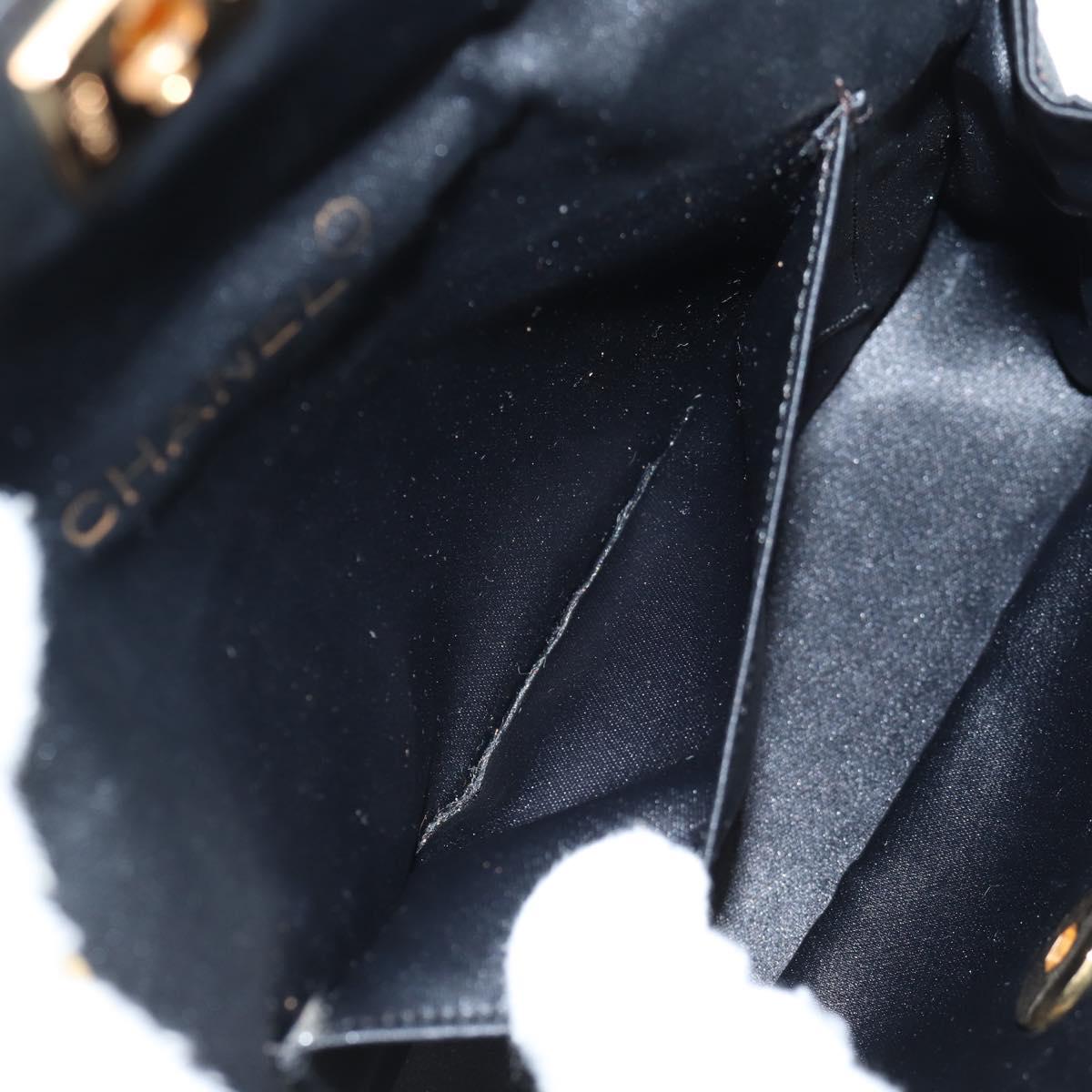Chanel Mini Matelasse Satin Black