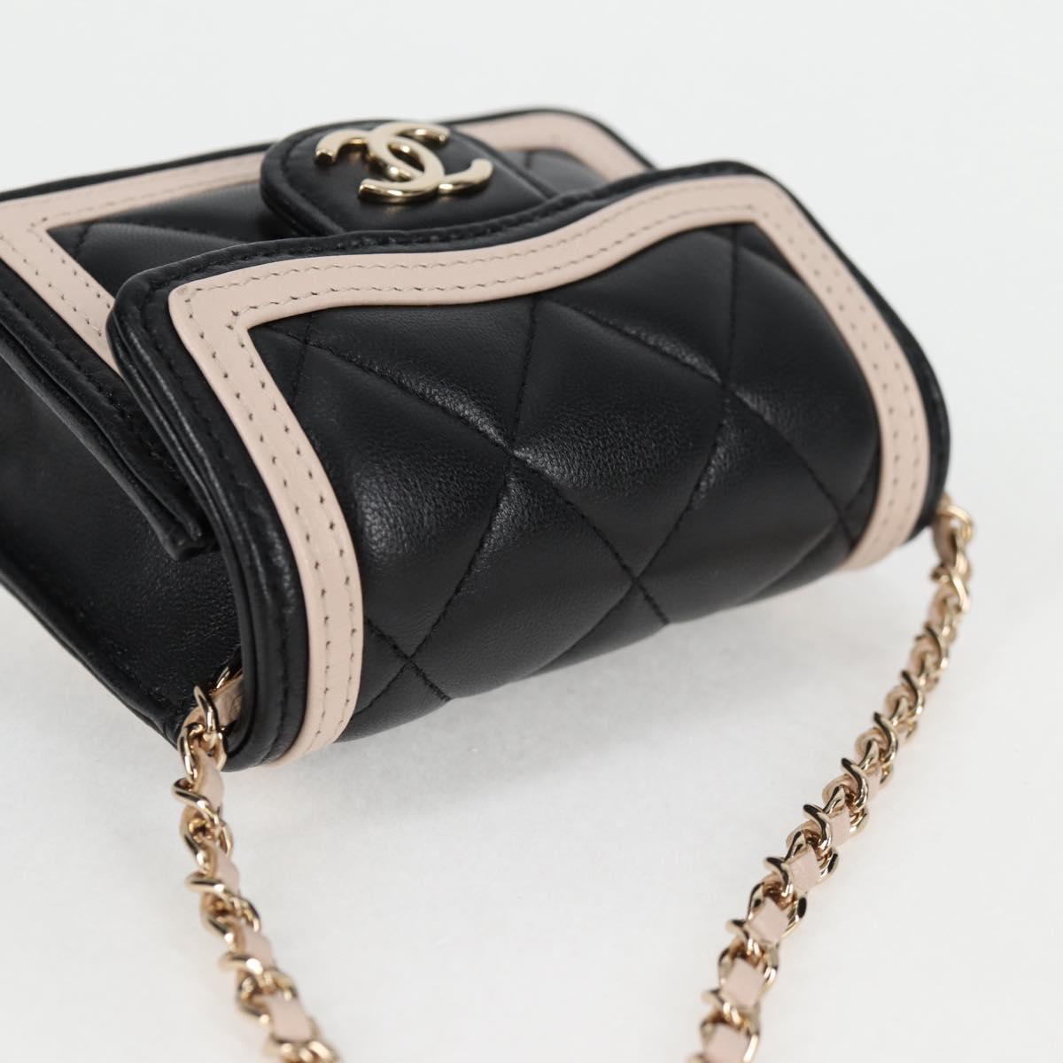 Chanel Lamb Skin Chain Pouch