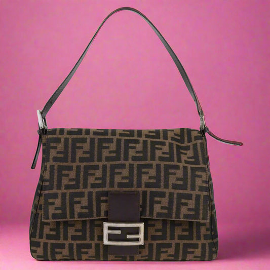 Fendi Zucca Canvas Mamma Baguette (comes with original duster)