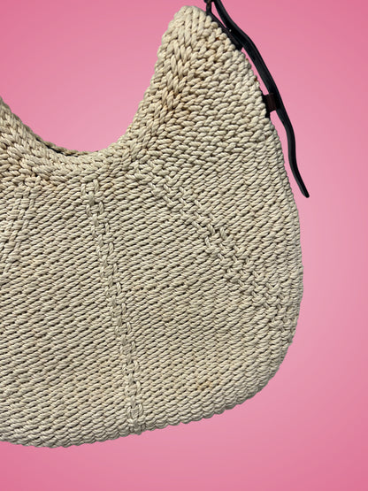 YSL Mombasa Beige Raffia