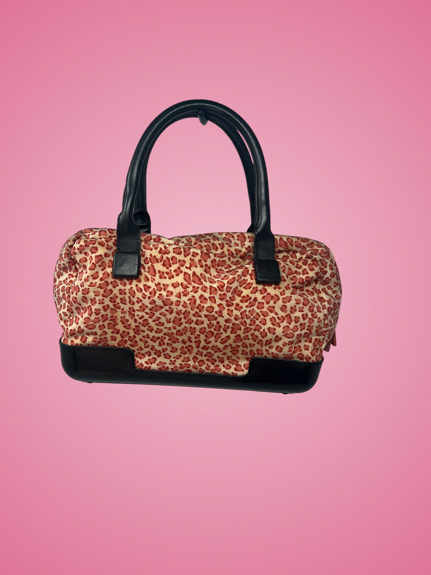 Bottega Veneta Leopard Print Nylon Hand Bag