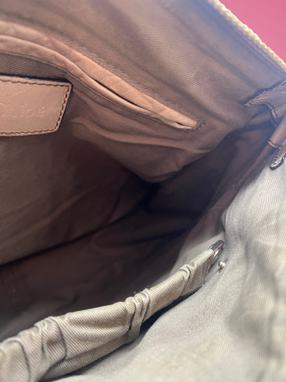 Chloe Brown Python Leather Shoulder Bag