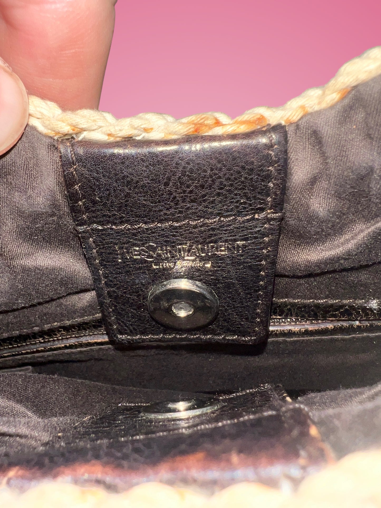 YSL Mombasa Beige Raffia