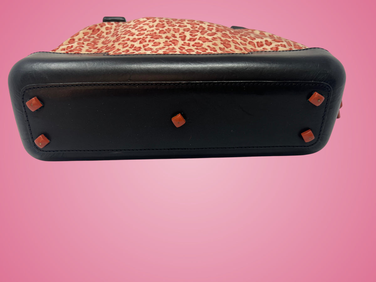 Bottega Veneta Leopard Print Nylon Hand Bag