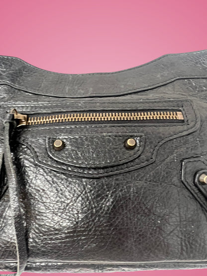 Balenciaga City Hip Bag Black Leather