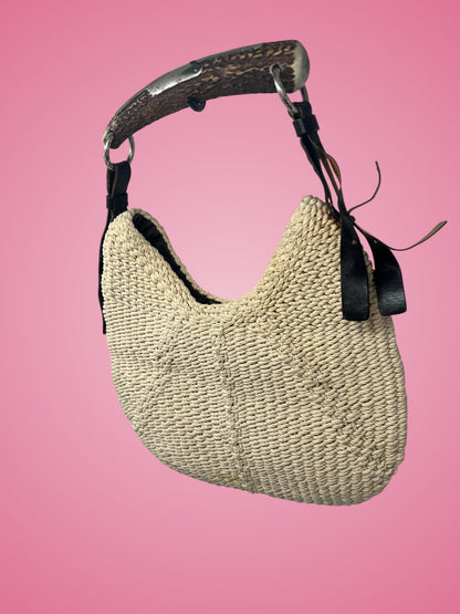 YSL Mombasa Beige Raffia