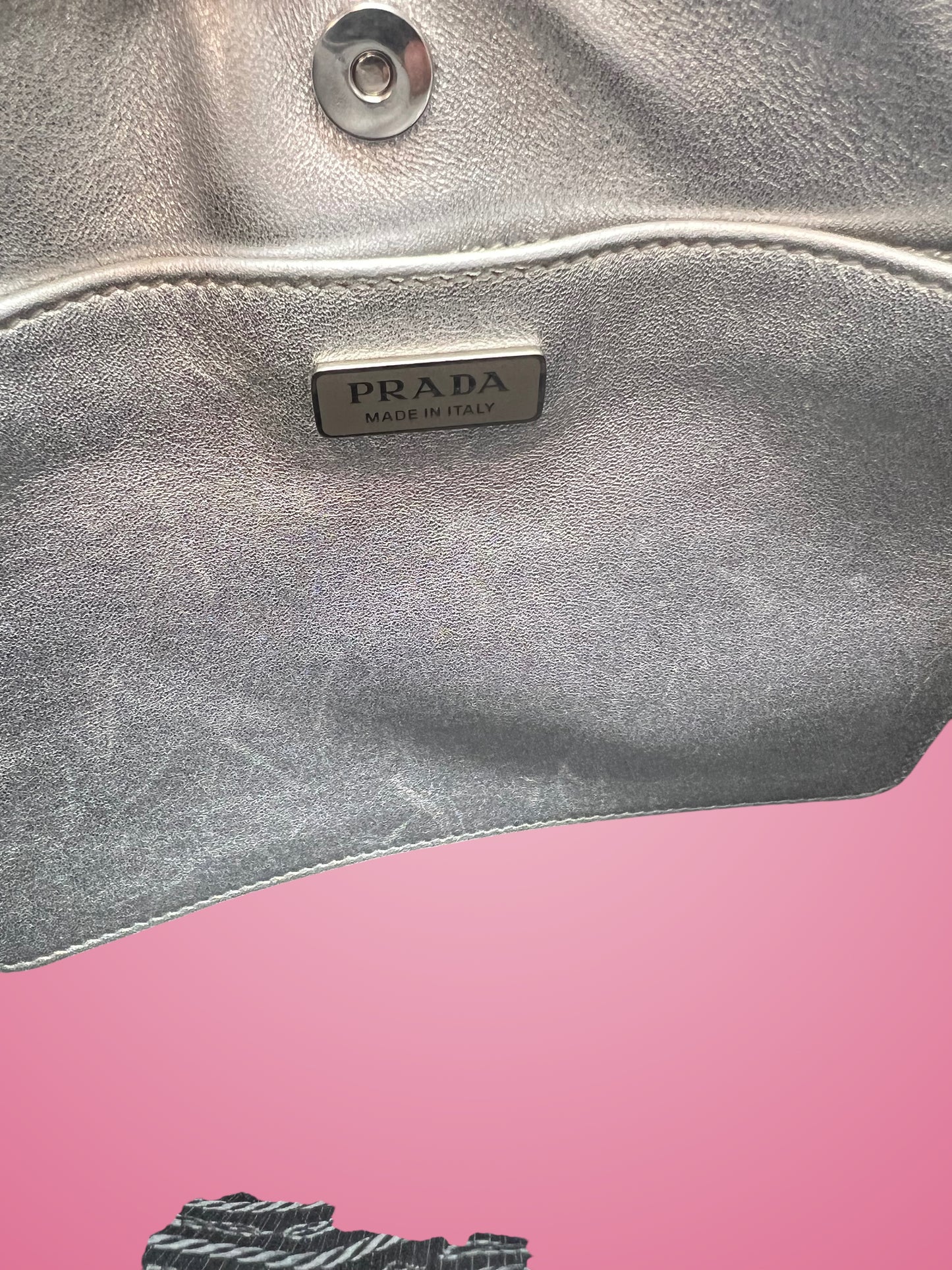 Prada Silver Cleo Bag