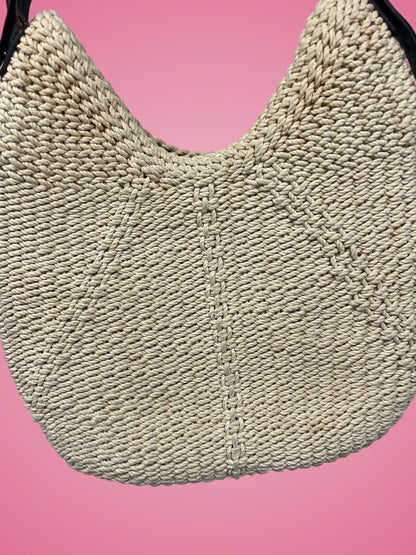 YSL Mombasa Beige Raffia