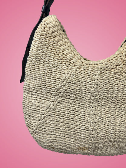 YSL Mombasa Beige Raffia