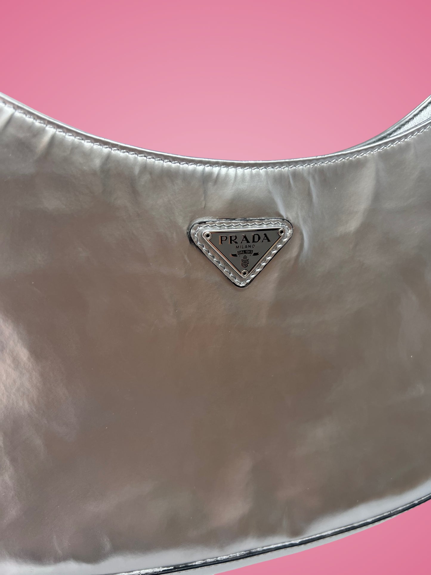 Prada Silver Cleo Bag