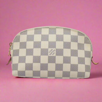 Louis Vuitton Damier Azur Pochette Cosmetic Pouch