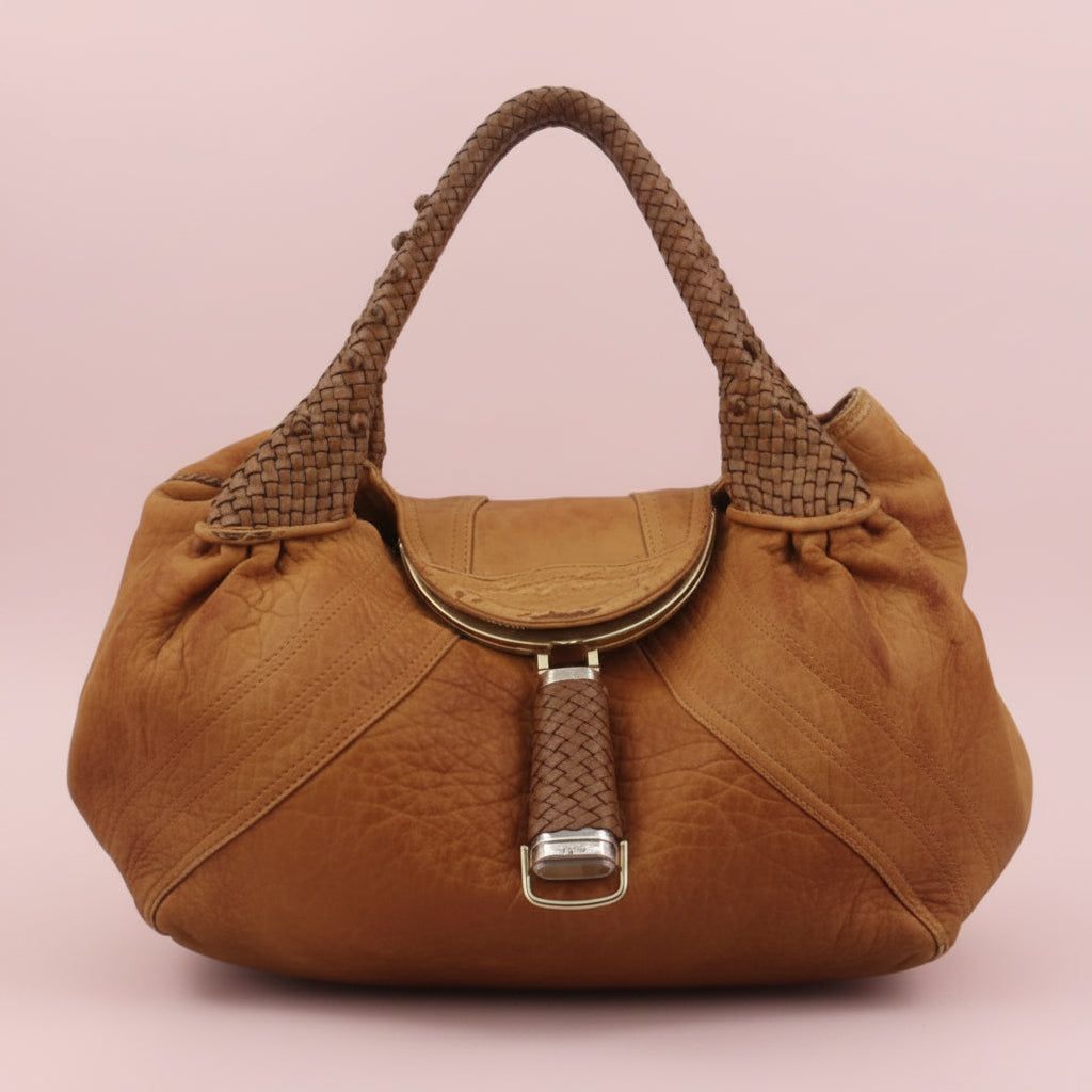 Fendi Spy Bag Brown Leather
