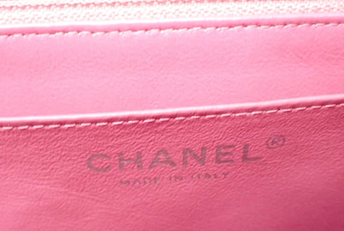 Chanel Pink Colorblock Matelassé Quilted Lambskin Chain Shoulder Bag